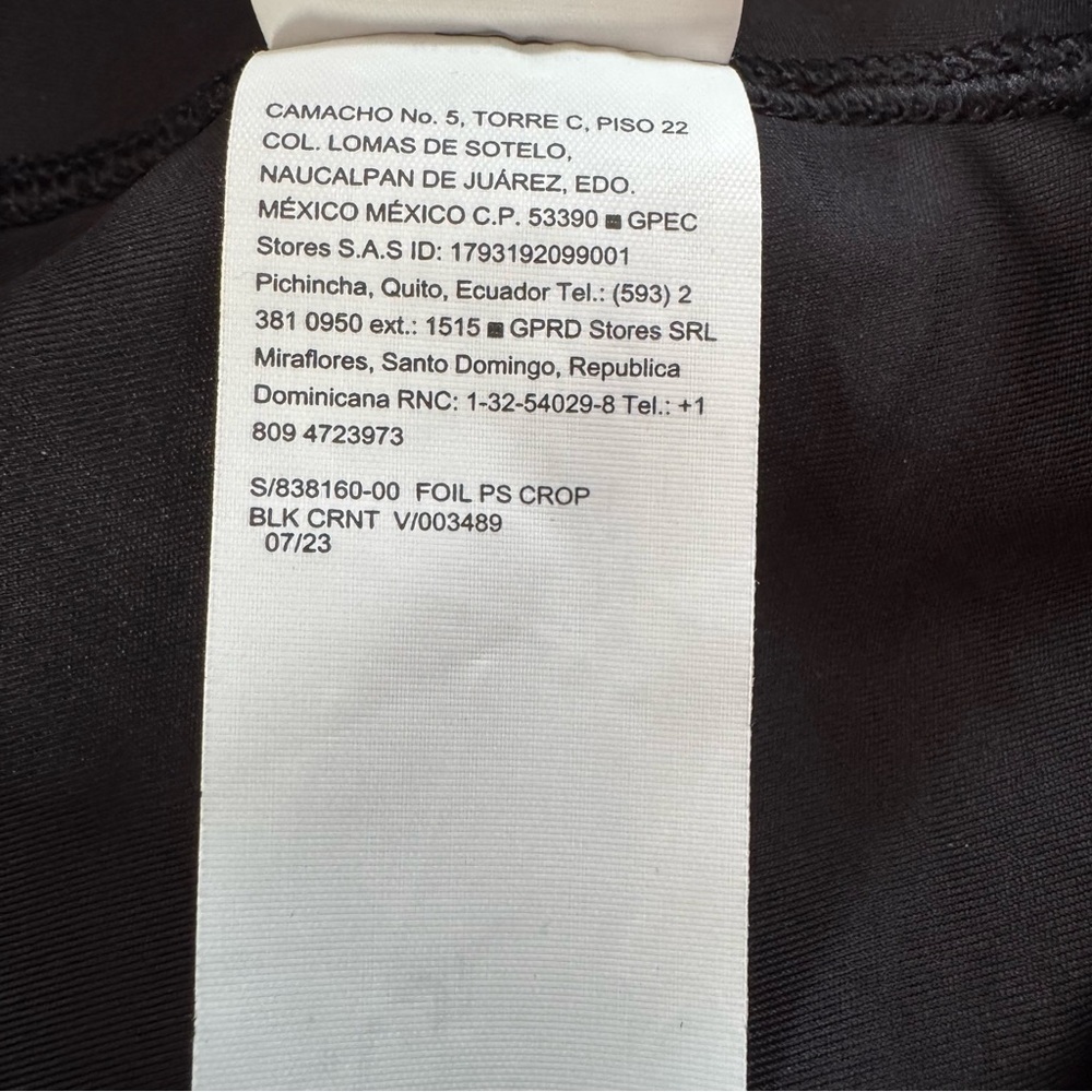 Old Navy High Rise Power-soft Crop Legging‎ Black Foil Print Size 3X - Picture 9 of 11
